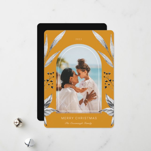 Festividad Foliage Arch Foto Tarjeta de vacaciones (Anverso/Reverso In Situ)