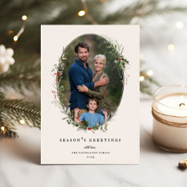 Festividad Foliage Frame Tarjeta de fotos de vacac