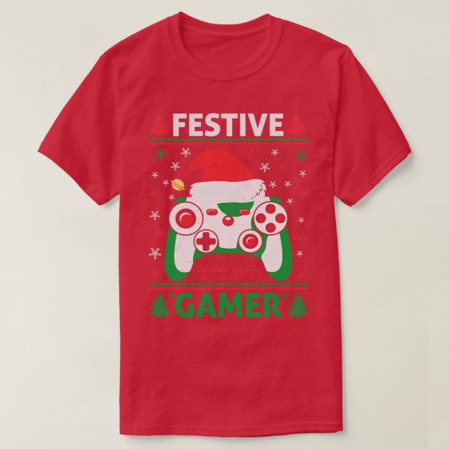 Festividad Graciosa Suéter controlador de juegos S (Diseño del anverso)