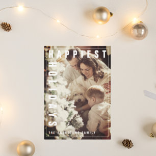 Festividad más feliz con foto familiar