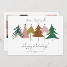 Festividad minimalista de árboles de Navidad