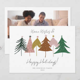 Festividad minimalista de árboles de Navidad