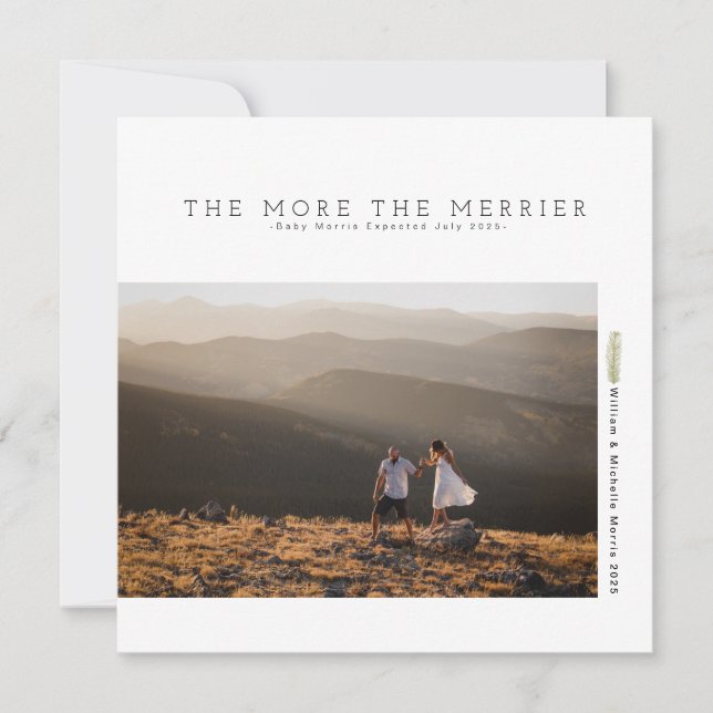 Festividad Minimalista moderna | invitación de emb (Anverso)