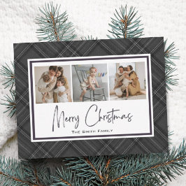 Festividad moderna de Feliz Navidad Clásico de Gri