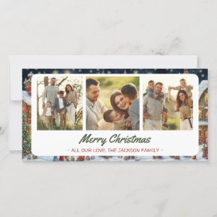 Festividad Navidades de la aldea Tarjeta de saludo