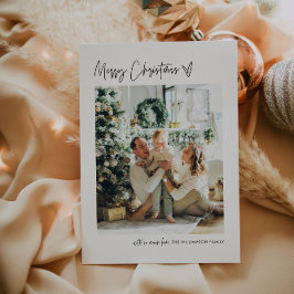 Festividad navideña moderna tarjeta de festividad