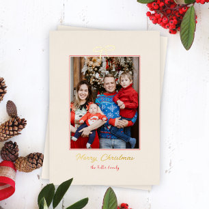Festividad Relieve metalizado Bow Navidades foto f