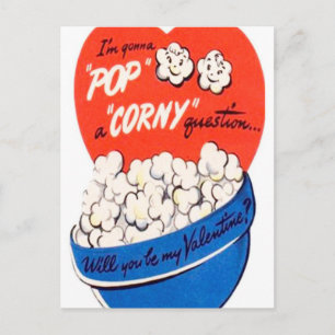 Festividad retro vintage postal de San Valentín de