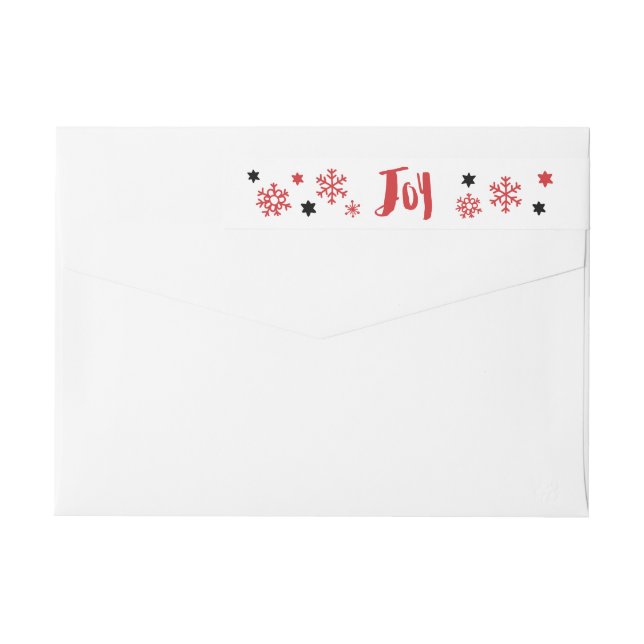 Festividad Roja de Alegría de moda (Reverso)