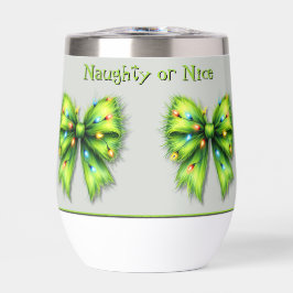 Festividad Verde Festiva Bow-Lights traviesa o agr