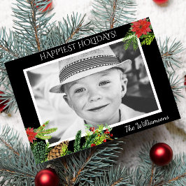 Festividad Vintage Navidad Botánica Festividad Fes