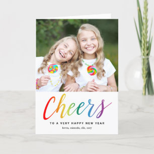 Festividades coloridas tarjetas de fotos de Feliz