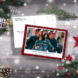 Festividades de Navidad Verde y Roja con foto