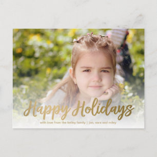 Festividades felices en la tarjeta postal de fotos