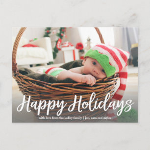 Festividades felices en la tarjeta postal de fotos