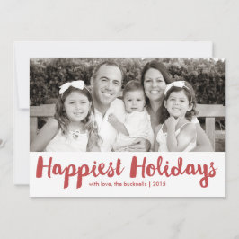 Festividades más felices Tarjeta de fotos de navid