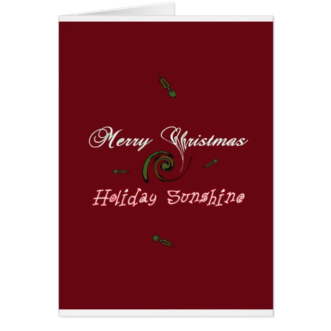 Festividades navideñas Red Merry Deseos Sunshine.p (Frente)