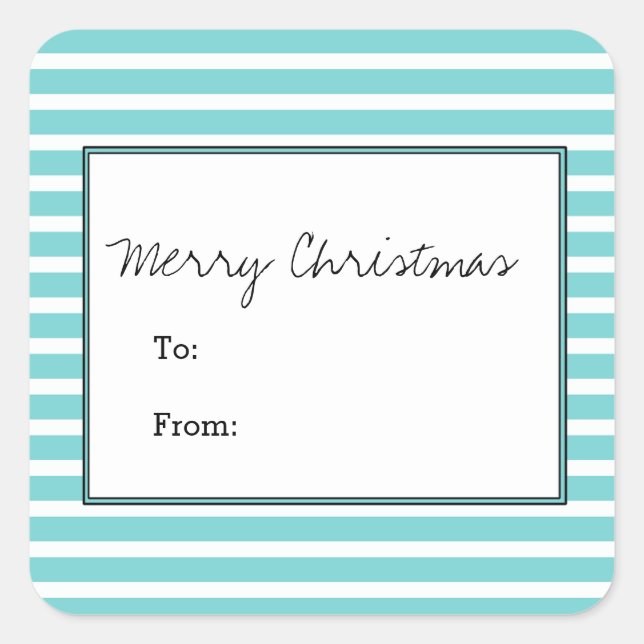 Festividades turquesas Pegatinas de vacaciones (Anverso)