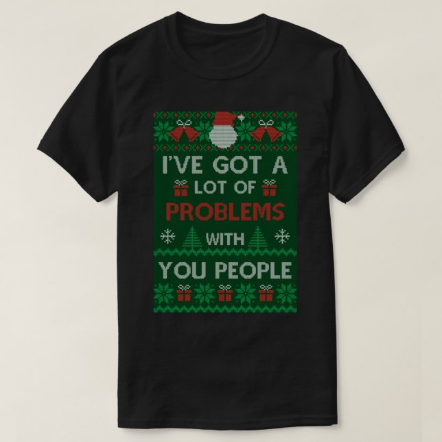 Festivus Sweater - Tengo Muchos Problemas Con (Diseño del anverso)