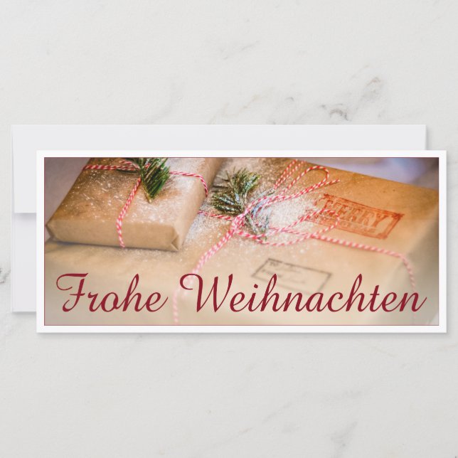 Festliche Geschenke als Weihnachtsmotiv (Anverso)