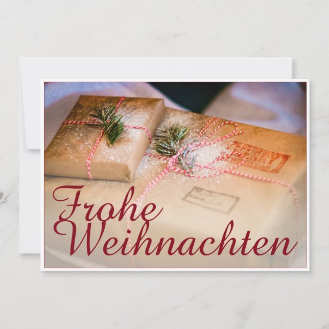 Festliche Geschenke als Weihnachtsmotiv (Anverso)