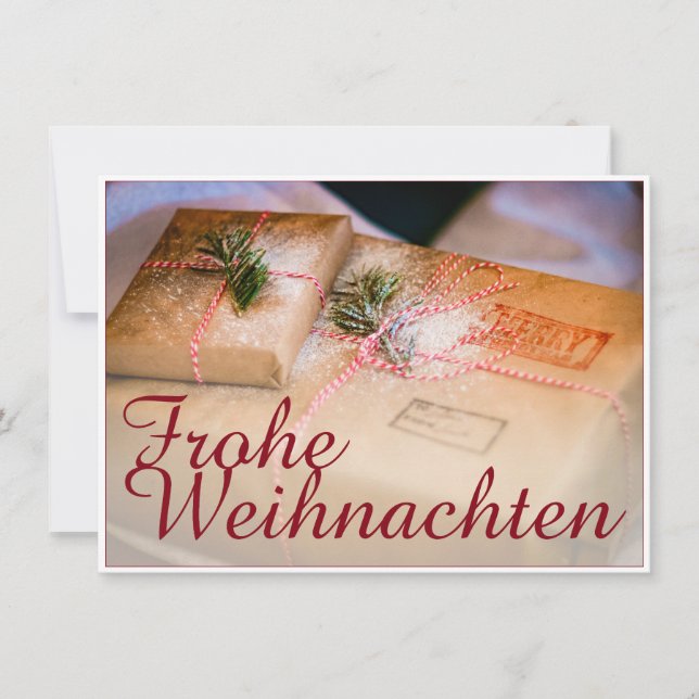 Festliche Geschenke als Weihnachtsmotiv (Anverso)
