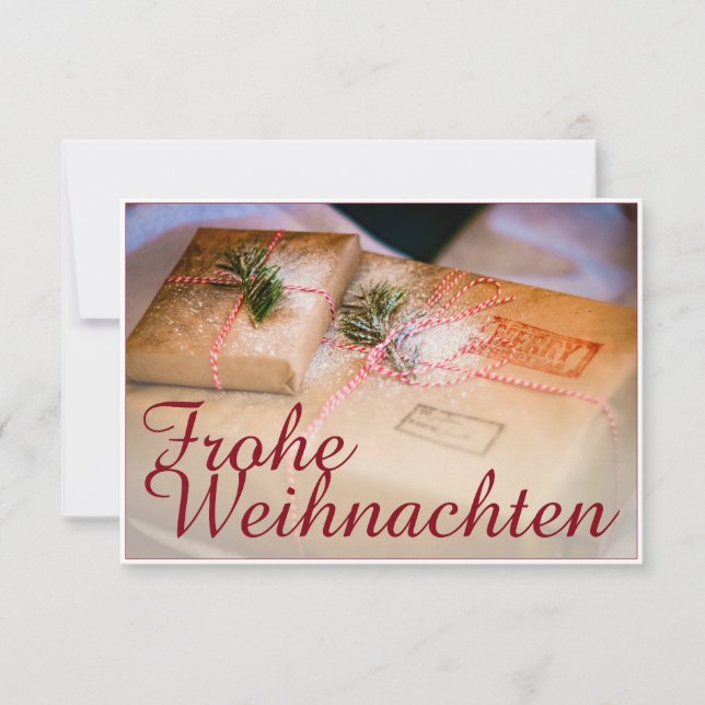 Festliche Geschenke als Weihnachtsmotiv (Anverso)