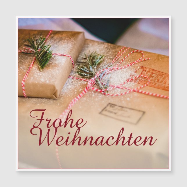 Festliche Geschenke als Weihnachtsmotiv (Anverso)