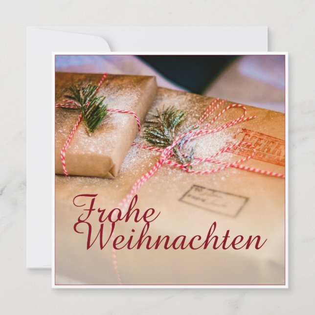 Festliche Geschenke als Weihnachtsmotiv (Anverso)