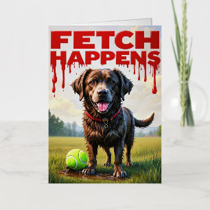 Fetch Happens Folleto humorístico de espiral de pe