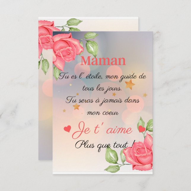 fête des mamans (Anverso / Reverso)