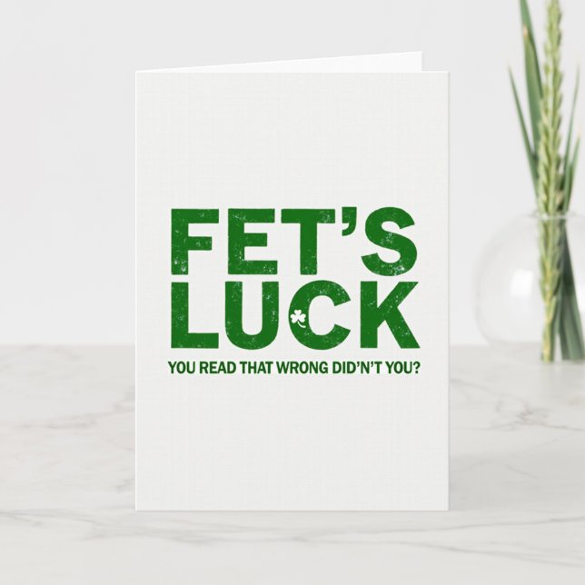 Fets Luck Leyó Esa Tarjeta Equivocada (Anverso)