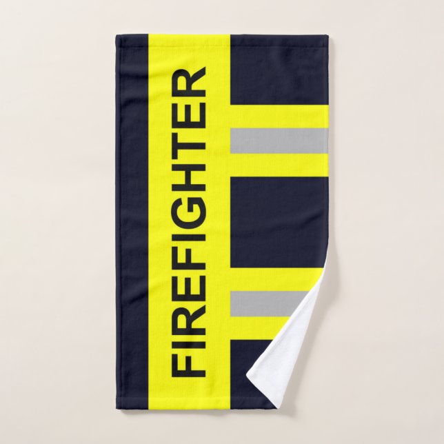 Feuerwehr Symbol Uniform Blau Handtuch (Toalla de mano)
