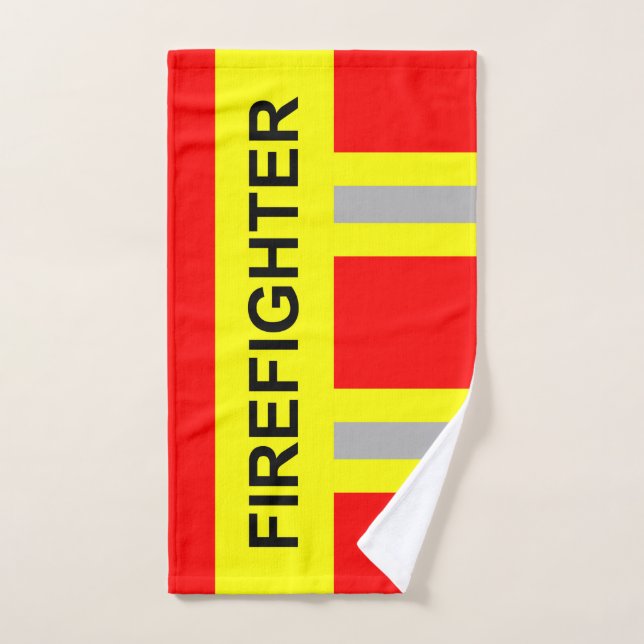 Feuerwehr Symbol Uniform Rot Handtuch (Toalla de mano)