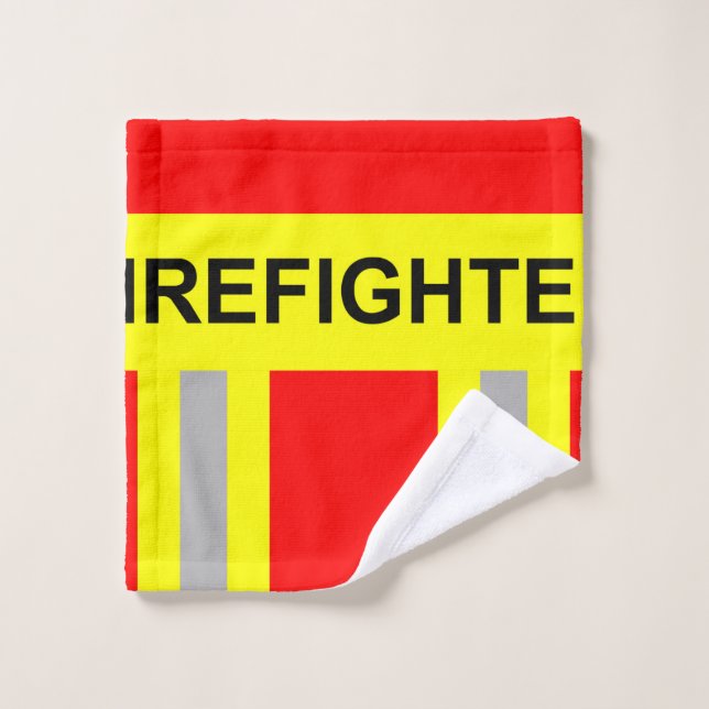 Feuerwehr Symbol Uniform Rot Waschlappen (Toallita)