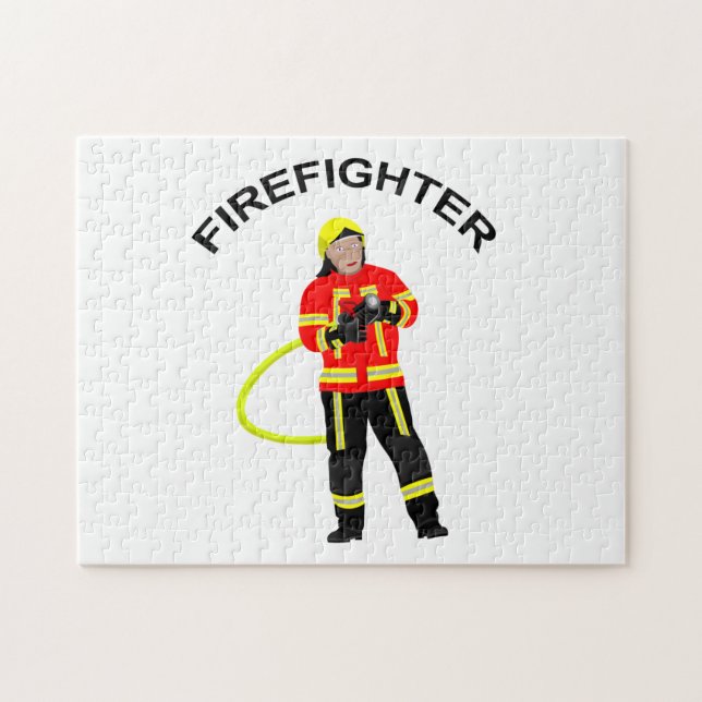 Feuerwehrmann en el rompecabezas de Einsatzkleidun (Horizontal)