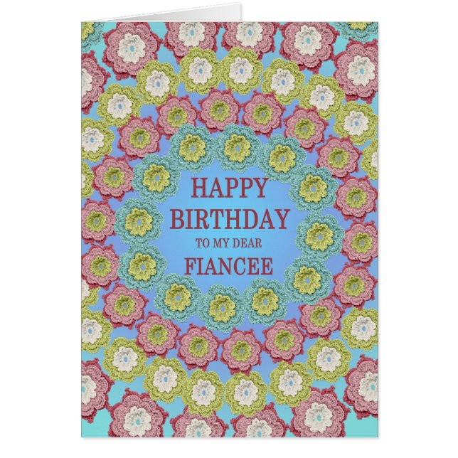 Fiancee Birthday Crochet Flowers (Frente)