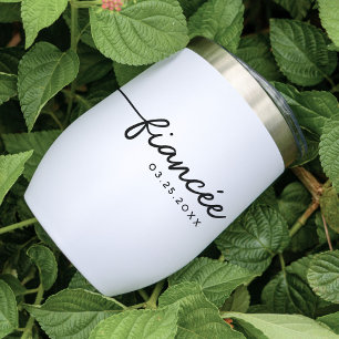 Fiancée Elegant Typography Personalizado Engagemen