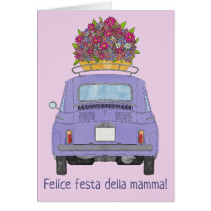 Fiat 500 de italia feliz día de la madre