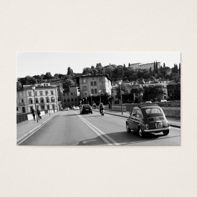 Fiat 500 retro en Florencia (Frente)