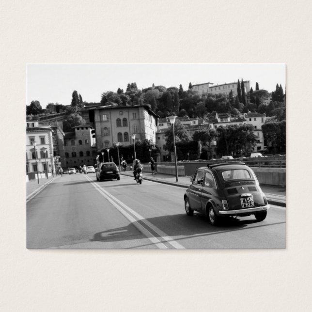 Fiat 500 retro en Florencia (Frente)