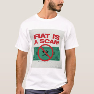FIAT ES UN FRAUDE - Camiseta masculina de Bitcoin
