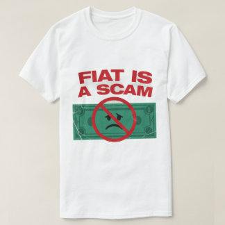FIAT ES UN TIMO - Bitcoin Camiseta para Hombres