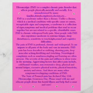 Fibromialgia Butterflies Flyer