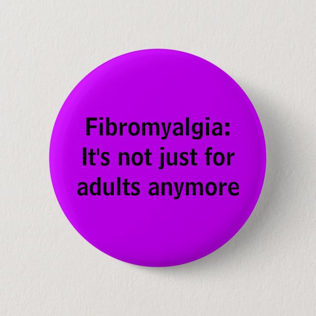 Fibromyalgia juvenil - botón (Anverso)