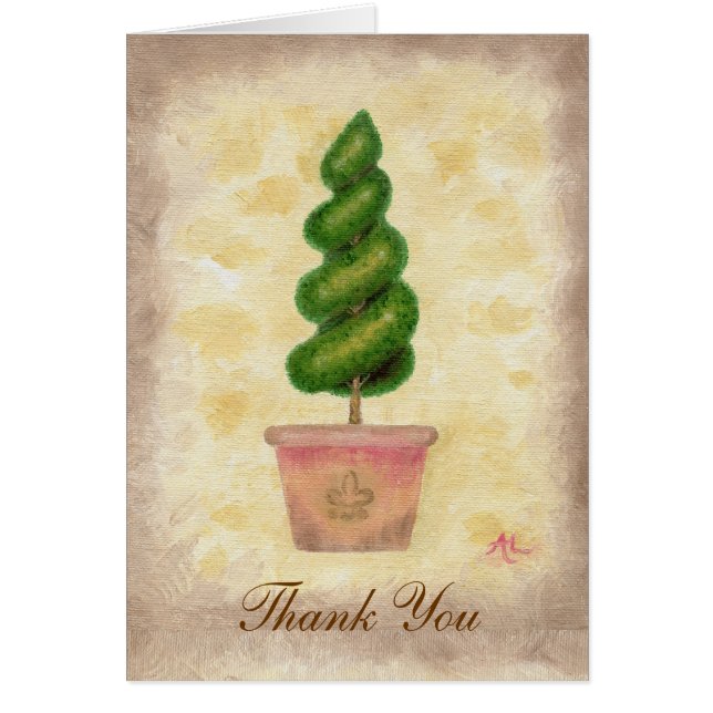 Ficha de agradecimiento de Topiary Spiral (Frente)