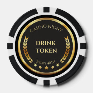 Ficha de Bebida para Noche de Casino   Personaliza