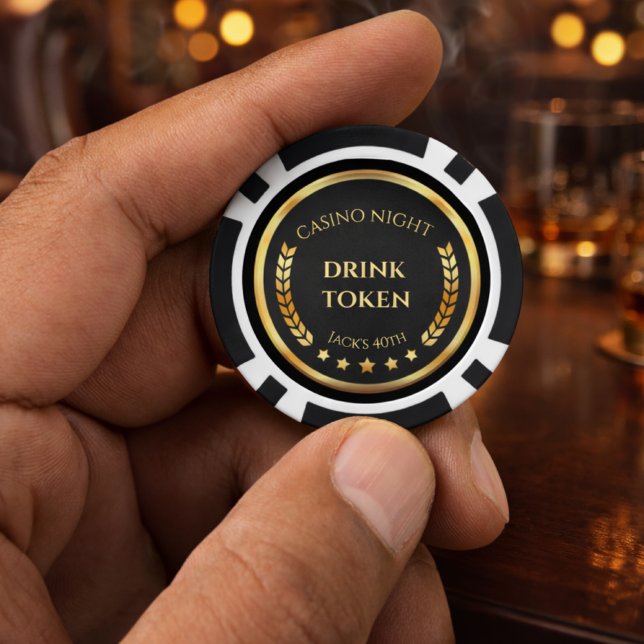 Ficha de Bebida para Noche de Casino | Personaliza (Subido por el creador)
