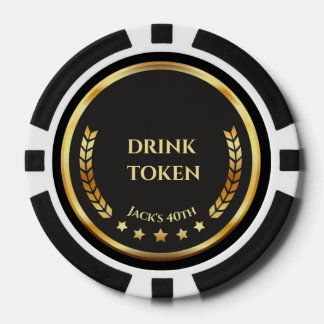 Ficha de Bebida para Noche de Casino | Personaliza