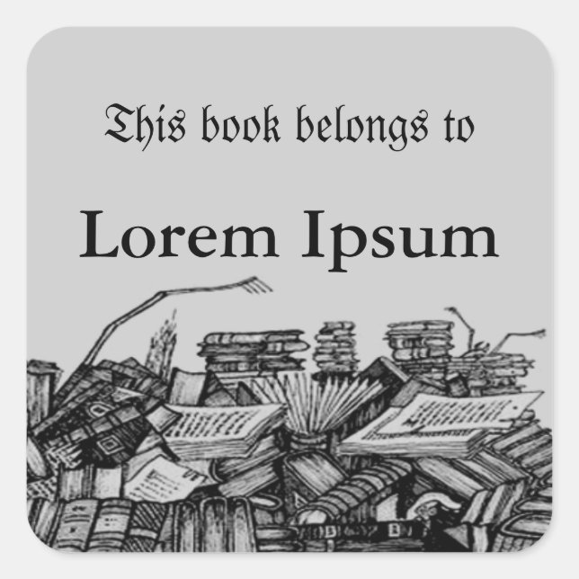 Ficha de libros - Etiqueta de la placa (Anverso)